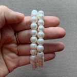 H&M Pack of 2 peral white medium bead bracelets Photo 1