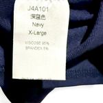 Women's navy blue long sleeve lace trim tunic shirt in size XL Photo 3