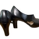 Life Stride Chunky Block Heel Black Dress Heels Peep Toe Career Comfort Office Photo 3