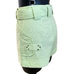 Derek Lam NEW  Macha Green Monterey Belted Embroidered Eyelet Cotton Shorts Photo 5