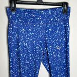 Nike Dri-Fit electric blue speckled athletic running tights leggings size S Photo 3
