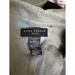 Anne Carson  Linen Blend Ribbon  Blazer Jacket Pl P L Photo 3
