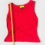 St. John Vintage Yellow Label Womens Red Sleeveless Layering Basic Tank Top M Photo 8