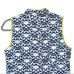 Vince Camuto  White/Blue Neon Filigree Sleeveless Shift Dress Size 4 Photo 5
