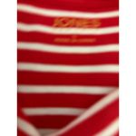 Jones New York Women's Red White Stripe Cowl Neck 100% Cotton Long-sleeved Shirt Top L Holiday Photo 4