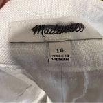 Madewell The Harlow Wide-Leg Pant in 100% Linen in White NWT Photo 11