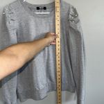 Jolie & Joy Gray Pullover Sweatshirt Woman’s Size XL Pearl Shoulder Accents Photo 7
