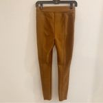 Spanx EUC  Brown Faux Suede Pull Up Skinny Pants Size S Photo 4