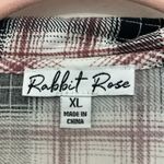 Y2K Plaid Smocked Crop Top M/L Puff Sleeve Ruffle Cottagecore NWOT Black Size L Photo 11