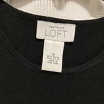 Loft Black Sequin Detail Sleeveless Knit Tank Top Photo 2