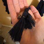 Free People  Serrafina Navy Off The Shoulder Mini Dress Photo 5