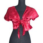 SheIn red crop top size xsmall NWOT Photo 0