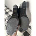 New Size 8 M Kate Ann Leah Mid Wedge Pump Comfort Shoe Pleated Suede Blue Photo 13