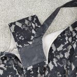 DKNY Jeans Lace Dress Womens 4 Black Faux Leather Trim Cotton Blend Sleeveless Photo 4