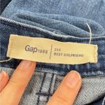 Gap Best Girlfriend Womens Jeans 28 Star Print Medium Wash Mid Rise Raw Hem Photo 8