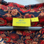 Roberta Roller Rabbit Mini Dress Size Small Dark Floral Viscose Chest Pockets Photo 3