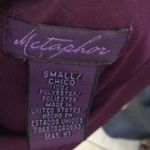 Metaphor  plum beaded blouse w/ flutter sleeve‎ Photo 2