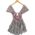 For Love & Lemons  Brynne Mini‎ Dress Purple Size Small NWT Photo 5