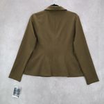 Nina Leonard Nine Leonard Green Notched Business Casual Formal Coat Jacket Blazer Medium Photo 1