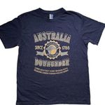 Australia Down Under Graphic Short Sleeve Heather Navy Unisex T Men’s L Women’s Size undefined Photo 0