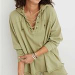 Aerie  Sunday Soft Lace Up Oversized Hooded Light Sweatshirt Photo 1