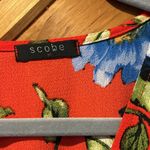 Scobe Bright red floral faux wrap maxi dress Photo 3