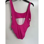 La Blanca Womens Scoop Back Side Button One Piece Swimsuit Flamingo Pink Size 6 Photo 3