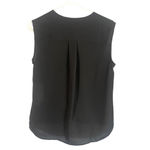 Chelsea28 Black Sleeveless V-Neck Tuxedo Wrap Style Formal Blouse Women Sz S Photo 1