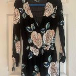 Kendall + Kylie  Long Sleeve Shorts Romper
Black w/floral print. Size Small Photo 0