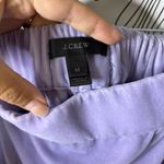 J.Crew  Light Purple Lilac Velvet Stretchy Waistband Mini Skirt Women's Medium Photo 3