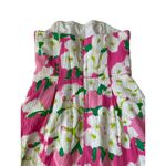 Lilly Pulitzer LILLY PULTIZER Womens Pink Floral Strapless Dress Size 10 Photo 4