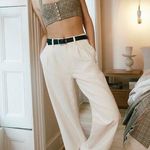 Madewell White The Harlow Wide Leg Denim Jeans Size 33 Photo 0