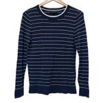 Banana Republic Navy Blue White Striped Sweater Sz S Photo 0