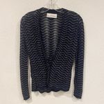 Diane Von Furstenberg Vintage  Sweater Womens Medium Metallic Cardigan Shimmer 80 Photo 0