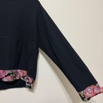 Johnny Was  Floral Pullover Sweater Size Large Embroidered BEE ACTIVE CREW Photo 4