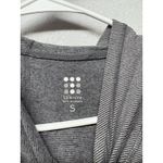 Title Nine Hooded Oversized Sweatshirt Womens Small Pullover Ladies Gray Striped Photo 1