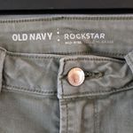 Old Navy Mid Rise Size 2 Distressed Skinny Jeans Olive Green Photo 4