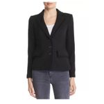 Karl Lagerfeld Paris Women Black Tweed Fringe Blazer Jacket Size 8 NEW Photo 14