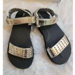 Nine West Come Here Silver Studded Platform Sandals Sz 8 Photo 1