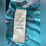 Free People  Floral Blue Striped Tropical
V Neck Tank Tie Size L Photo 7