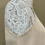 Maurice's π Cream knit top with gold studs Photo 3