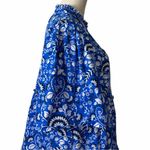 Sugar Lips Lulu Dixie Dress Mini Shift Blue Floral Cotton Women’s Size Medium Photo 8