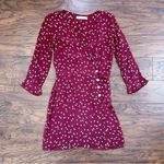 Faithfull the Brand Faithfull • Greta Mini Dress wrap button Betina Floral maroon Berry red Photo 1
