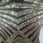 Windsor Winsor Gold Black Sequin Bodycon Dress Size Small Preppy Chic Photo 4