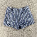 American Eagle  Shorts Womens 6‎ Paperbag High Waist Stripe Boho Photo 1
