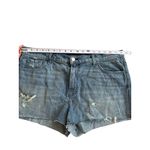 J Brand Women's Distessed Blue Denim Shorts Size 32 Photo 4