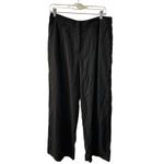 LIONESS La Quinta Linen Blend Pleated Pants Medium Women’s Black Photo 1