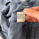 Habitat Clothes To Live In Blue Linen Cropped Wide Leg Pants Womens M Lagenlook Photo 4