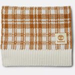 Timberland NWT Scarf Winter Tan Camel & Cream / White Buffalo Plaid OS Knit Photo 2