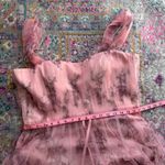 Marchesa Notte Blush Pink Floral Tulle Formal Gown Maxi Dress Women’s Size 18 Photo 9